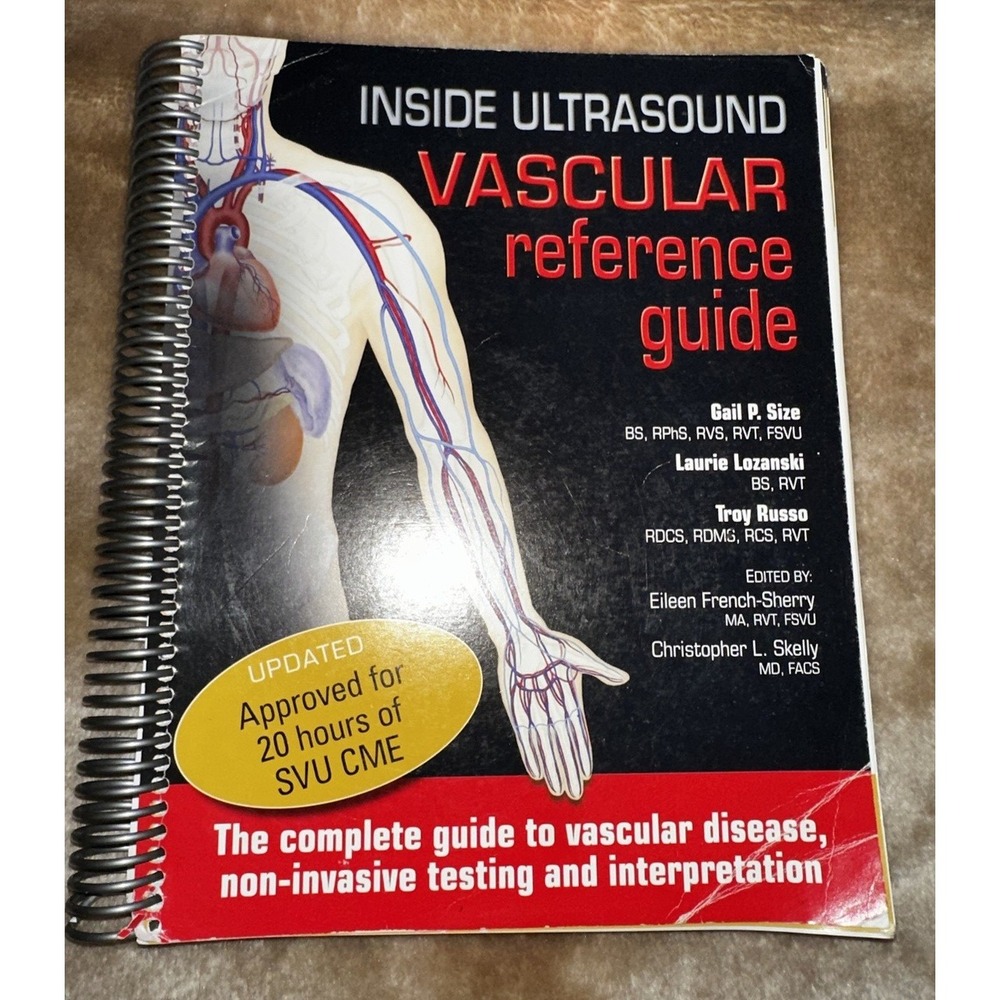 Inside Ultrasound Vascular Reference Guide Gail Size 2013-2021 Spiral